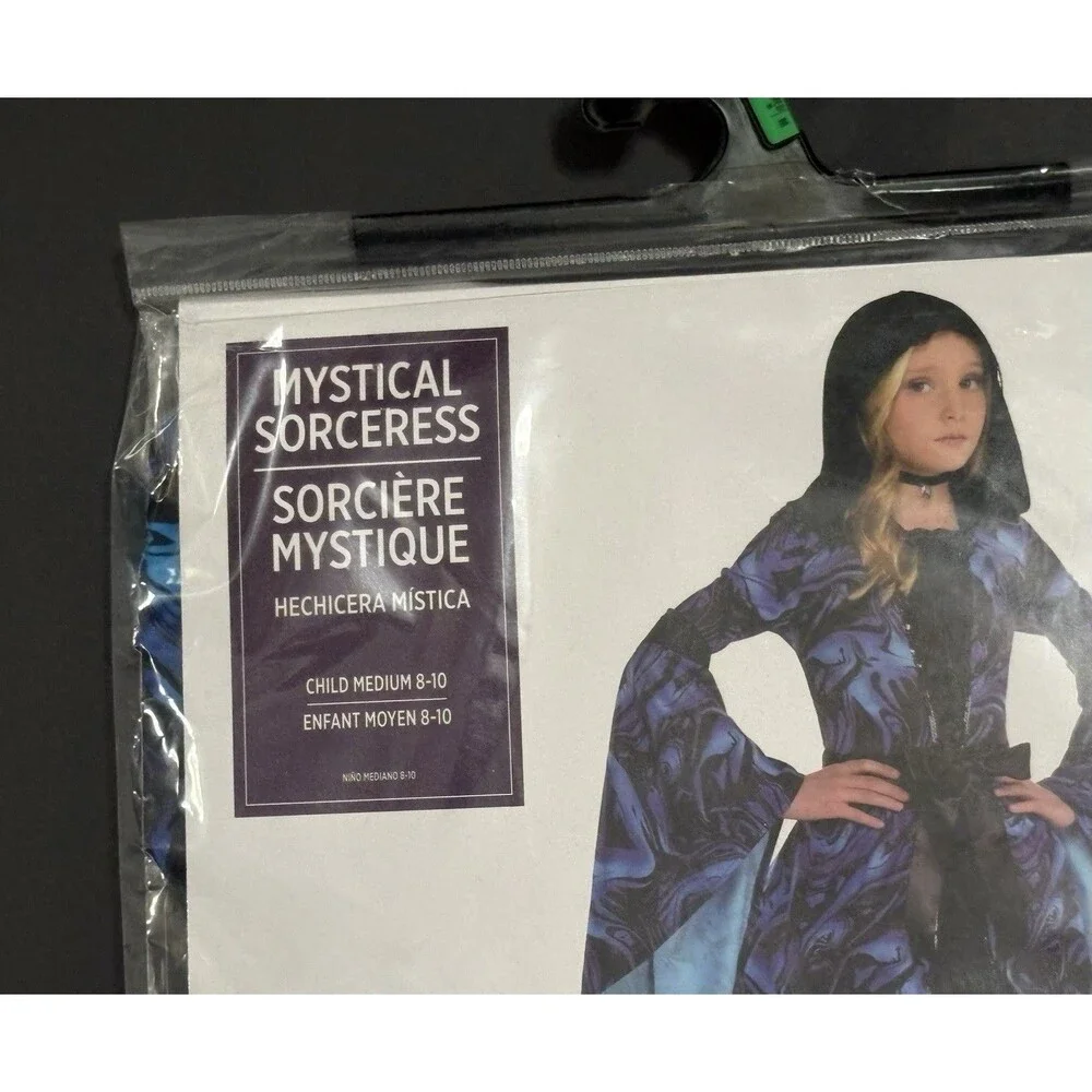 Mystical Sorceress Child Costume Halloween/Dress Up BDay Party Size M 8-10 NEW